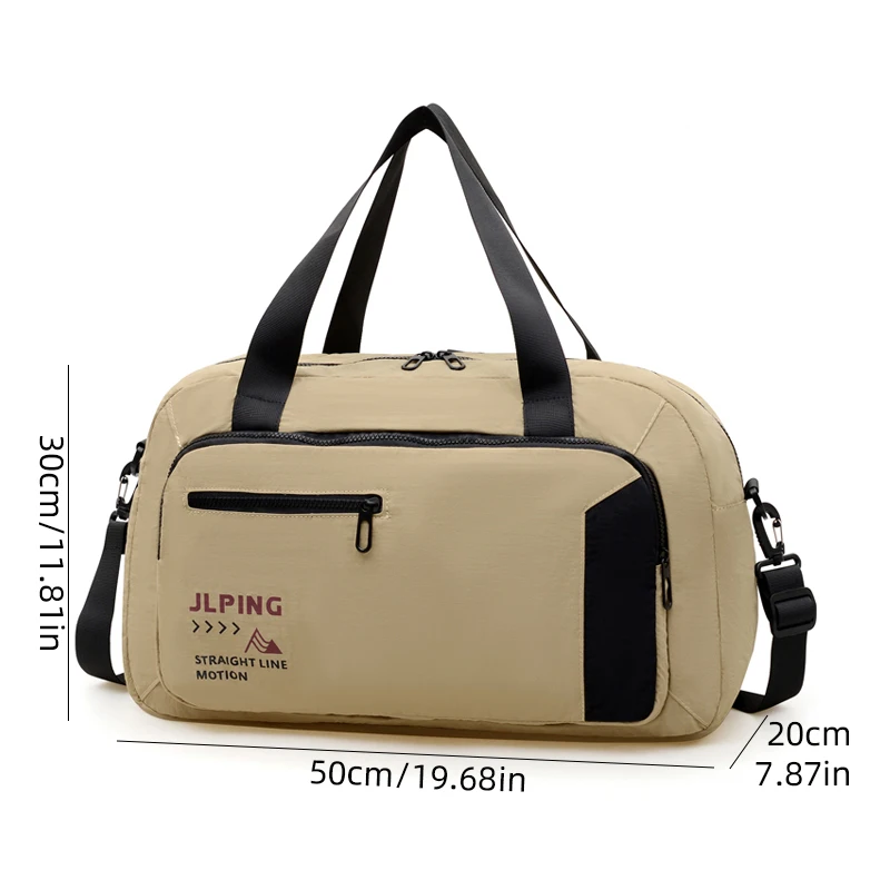 حقيبة اللياقة البدنية الرياضة الصالة الرياضية تنوعا على ظهره سعة كبيرة تخزين الأمتعة السفر حقيبة كتف محمولة حقيبة كروسبودي المرأة عادية