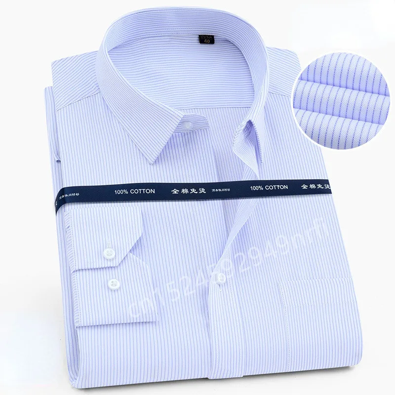 

Oversized New Fabrics Liquid Ammonia Anti-wrinkle Men Shirts Long Sleeve Cotton Business Slim Fit White Shirt Men with Pocket