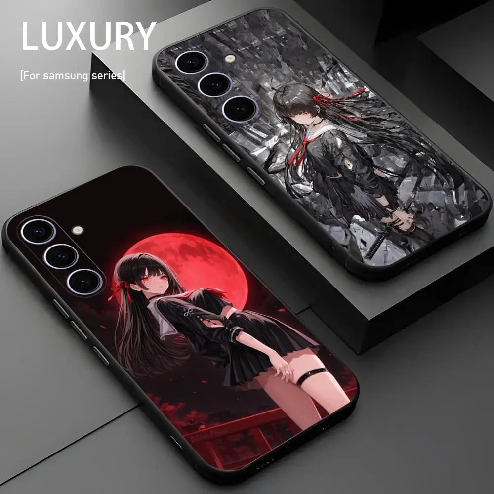 Hot Chisa Wuthering Waves Phone Case For Samsung Galaxy S26 S25 S24 S23 S22 S21 Plus Ultra Note20 Soft Black view 2