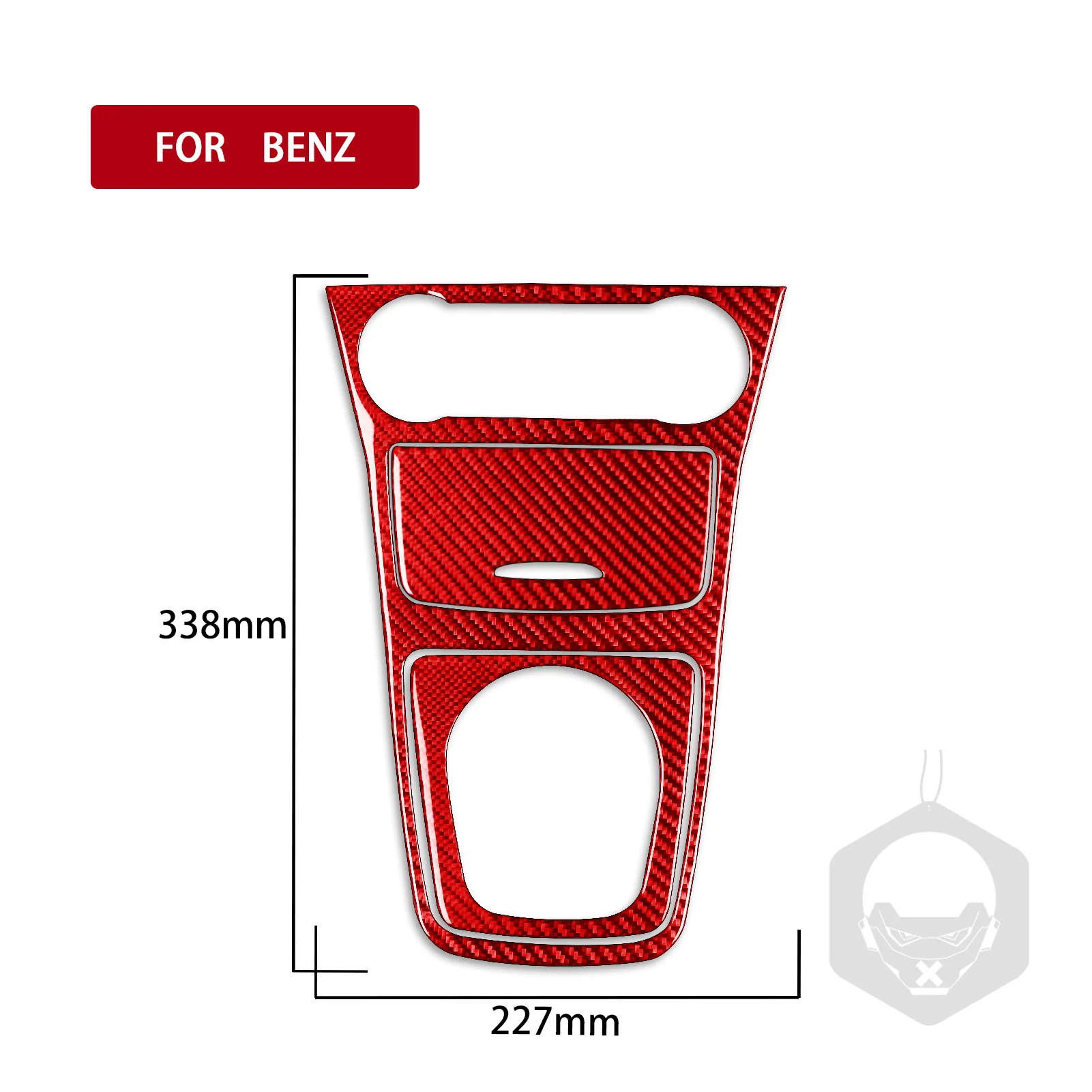 For Benz CLA C117 14-18 GLA X156 15-19 Real Carbon Fiber Central Cup Holder Panel Cover Car Interior Accessories Sticker Suit image 5