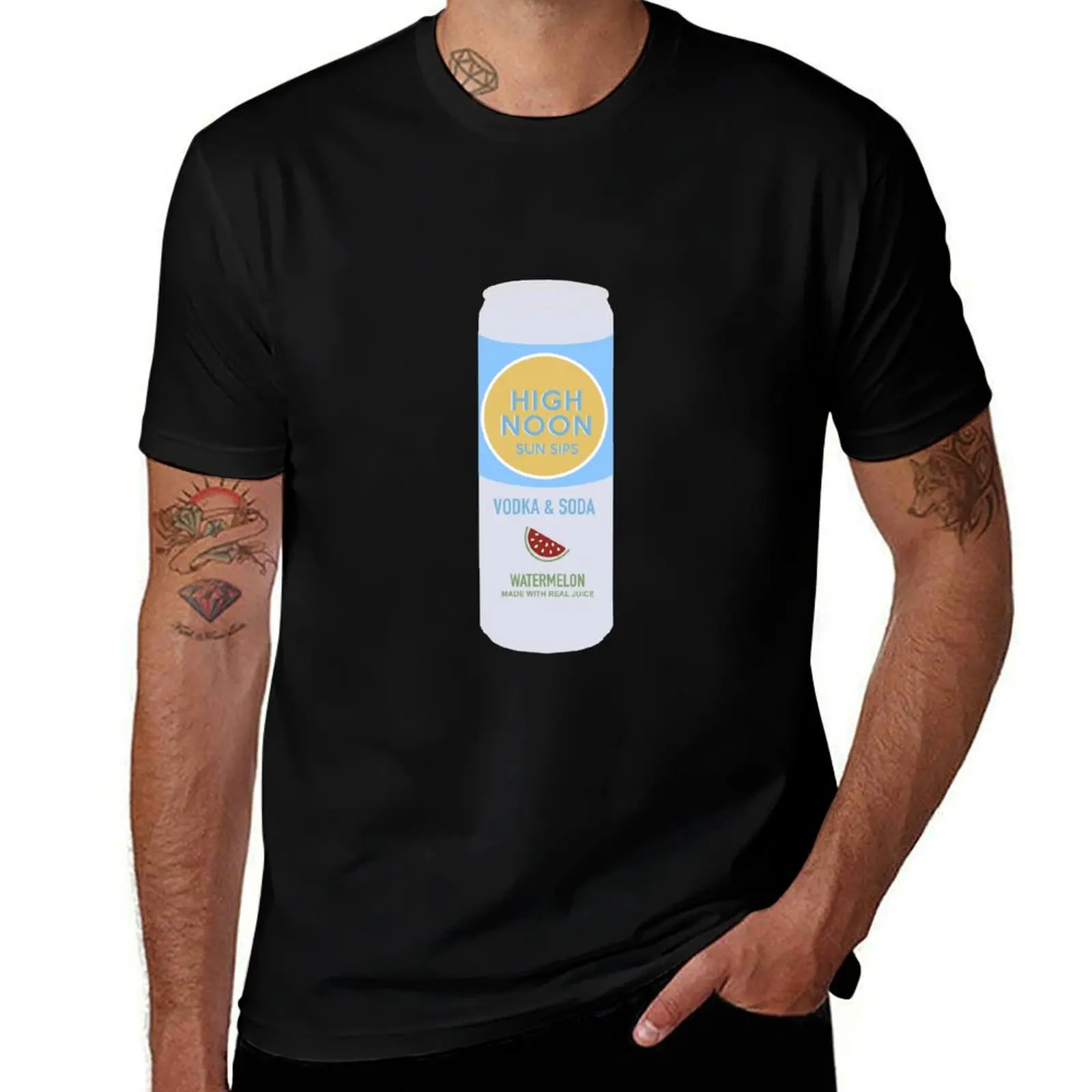ارتفاع الظهر البطيخ تي شيرت تي شيرت الرجال 100% القطن الفاخرة العلامة التجارية الجرافيك تي شيرت للرجل رجل تي شيرت للرجال تي شيرت