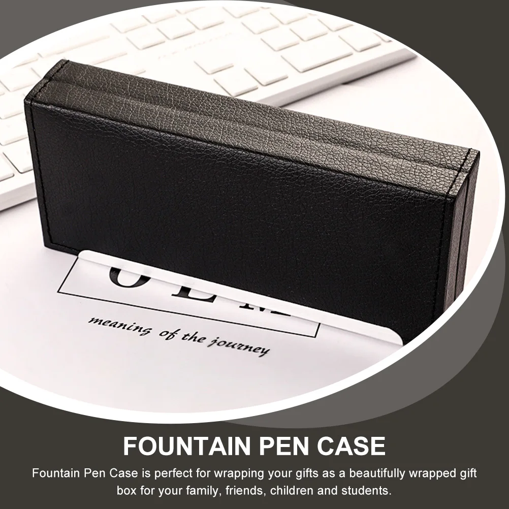 Pu Pen Case For Fountain Pens Business Gift Anti-Scratch Single Pen Holder Display Case Gift Packaging Birthday