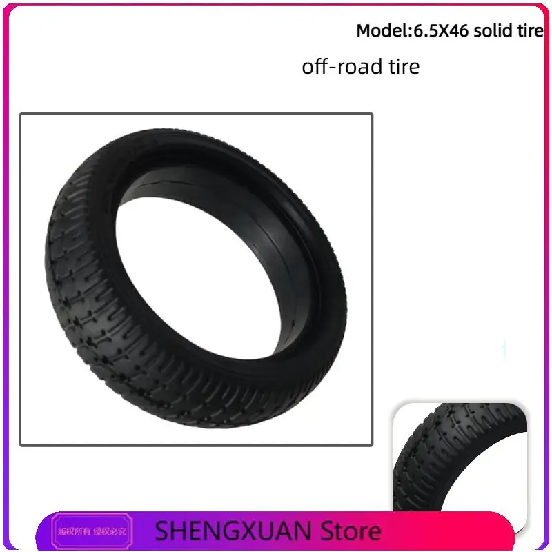 6.5-inch wheels, 6.5X46 solid tyres suitable for small electric scooters balance bikes explosion-proof tubeless tyre accessories