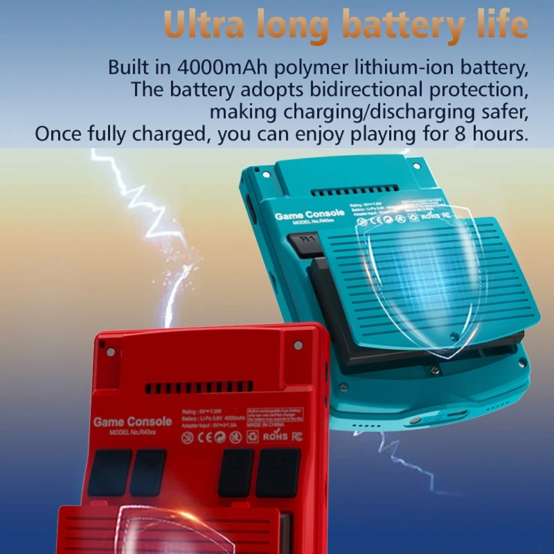 Handheld Video Game Console Mini Portable 4.2-inch IPS Screen Game Console Home Dual Joystick Handheld Game Console