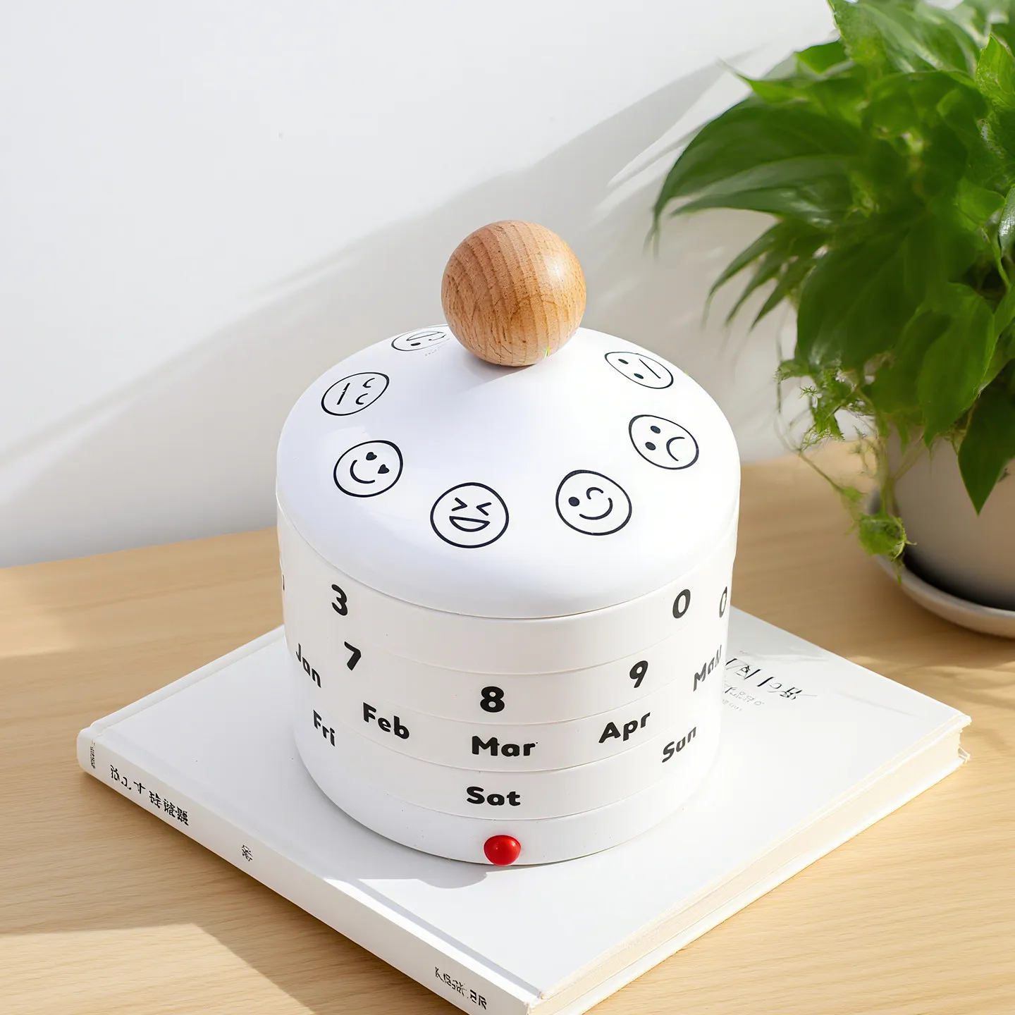 Creative desktop rotating calendar ornament - mood perpetual calendar - unique birthday gift - emotional healing decoration