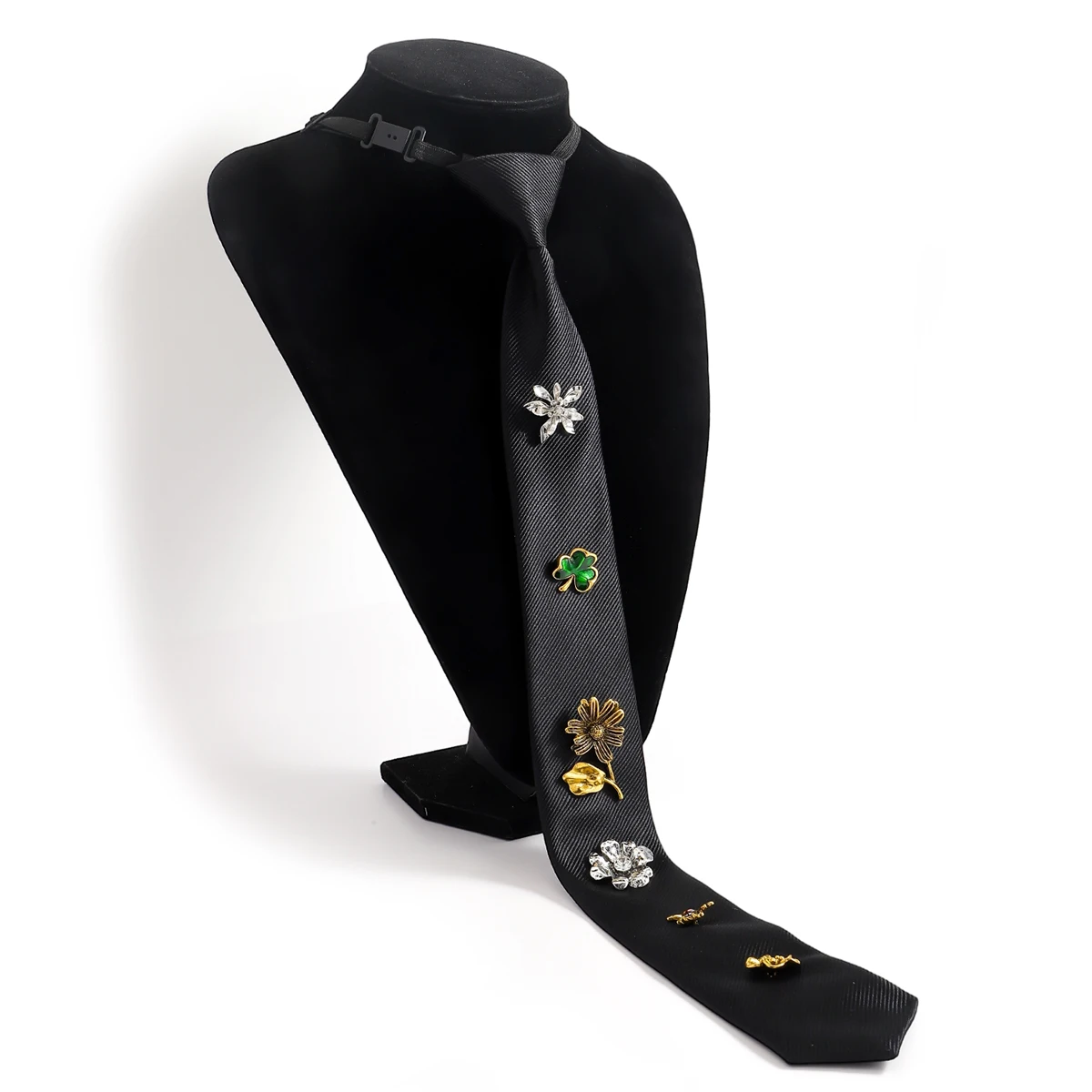 ZAA الخريف العصرية زهرة الحشرات التعادل الأوروبية والأمريكية مبالغ فيها INS نمط ضوء الفاخرة مع ربطة عنق متعددة العناصر