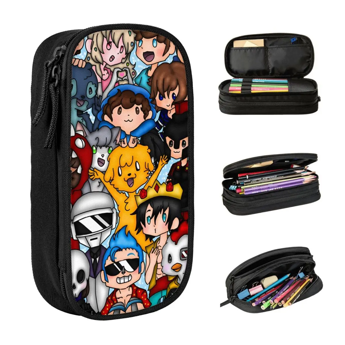 

Mikecracks Cartoon Pencil Case Boy Girl Lovely Pen Box Pattern School Pencil Cases Stationery Gift Idea