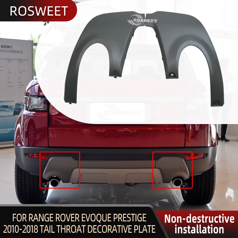 For Land Rover Range Rover Evoque Prestige 2010-2018 Rear Bumper Tail Throat Decorative Plate Car Accessories LR026328