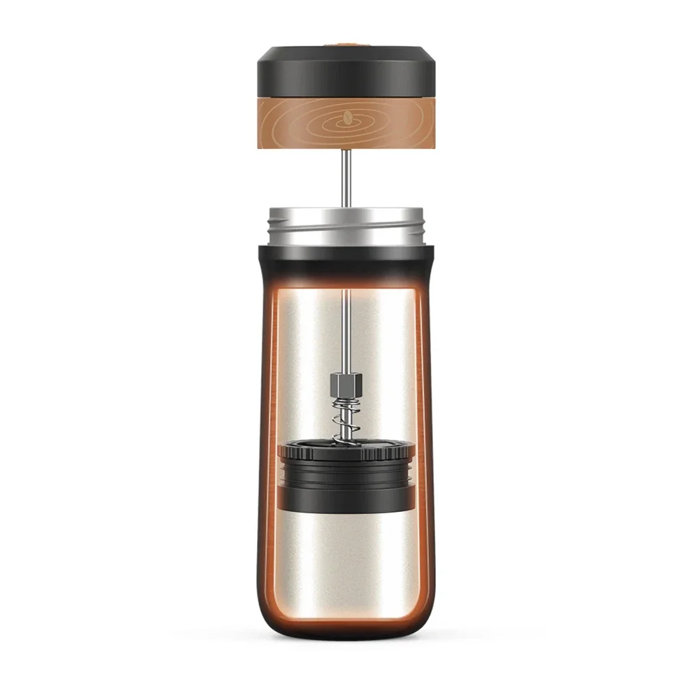 French Press Coffee Bottle Heat Preservation Coffee Filter Bottle Corrosion Resistance Sealing Leakproof for Home Kitchen Office