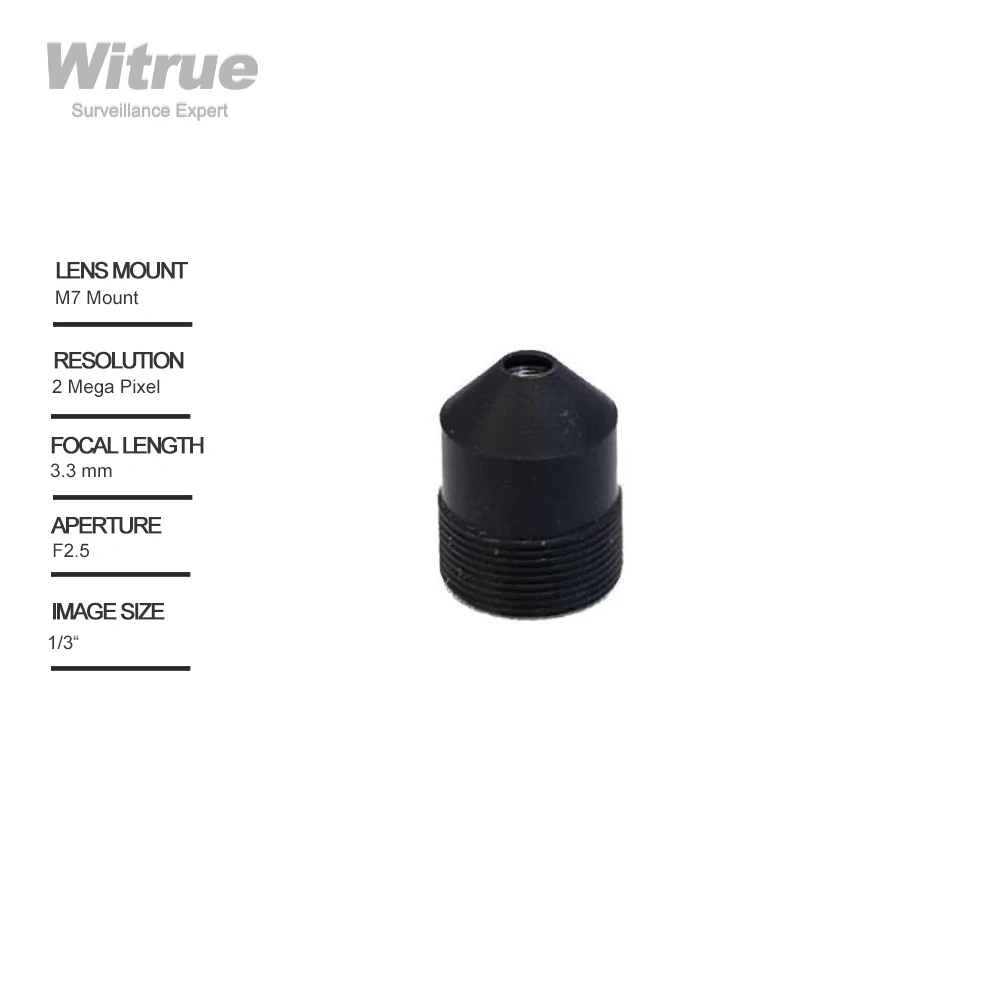 witrue m7 cctv lente 33 mm 2mp abertura f25 formato para mini cameras de seguranca vigilancia 01