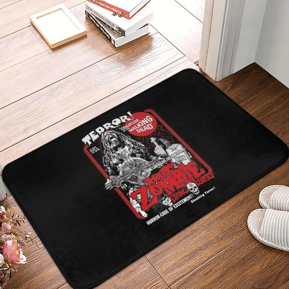 Group Tour Music Singer Album Halloween Vintage Facecloth Non-Slip Floor Mat BathroomThick And Comfortable, Durable Foot Mats