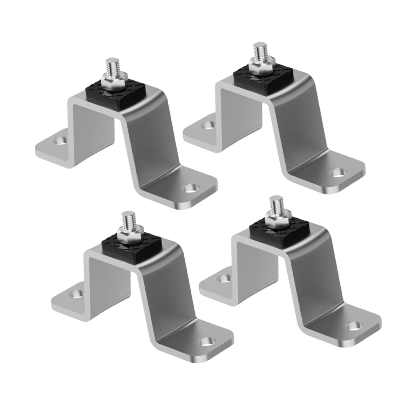 4 Vibration Isolator Mounting Brackets, Universal Outdoor High Reliability