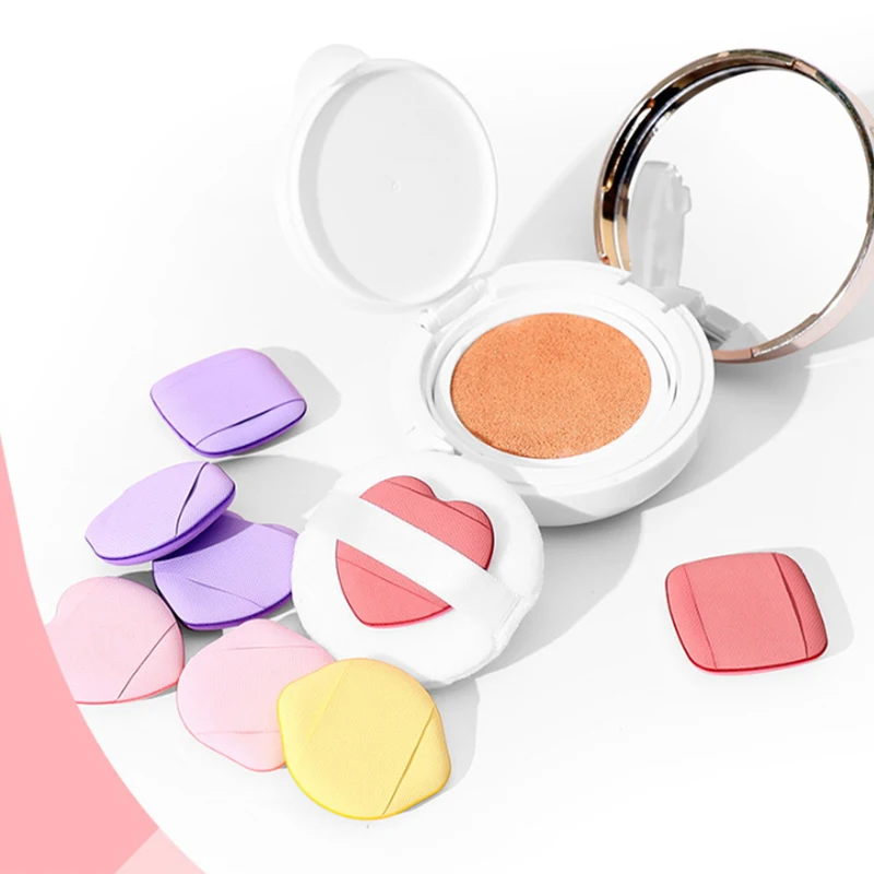 Miniesponja de maquillaje para los dedos, esponja de maquillaje, corrector facial, mezcla de crema, accesorios cosméticos, herramientas de maquillaje, 5 piezas