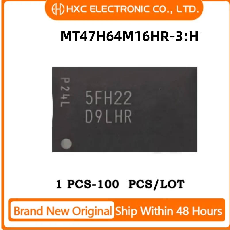 

5PCS/10PCS/50PCS/100PCS MT47H64M16HR-3:H FBGA84 MT47H64M16HR Brand New Original IC CHIP