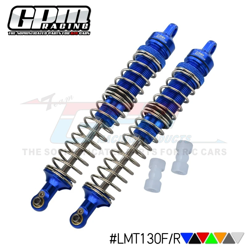 GPM Aluminum Front/Rear Adjustable Spring Dampers For LOSI 1/8 LMT Solid Axle