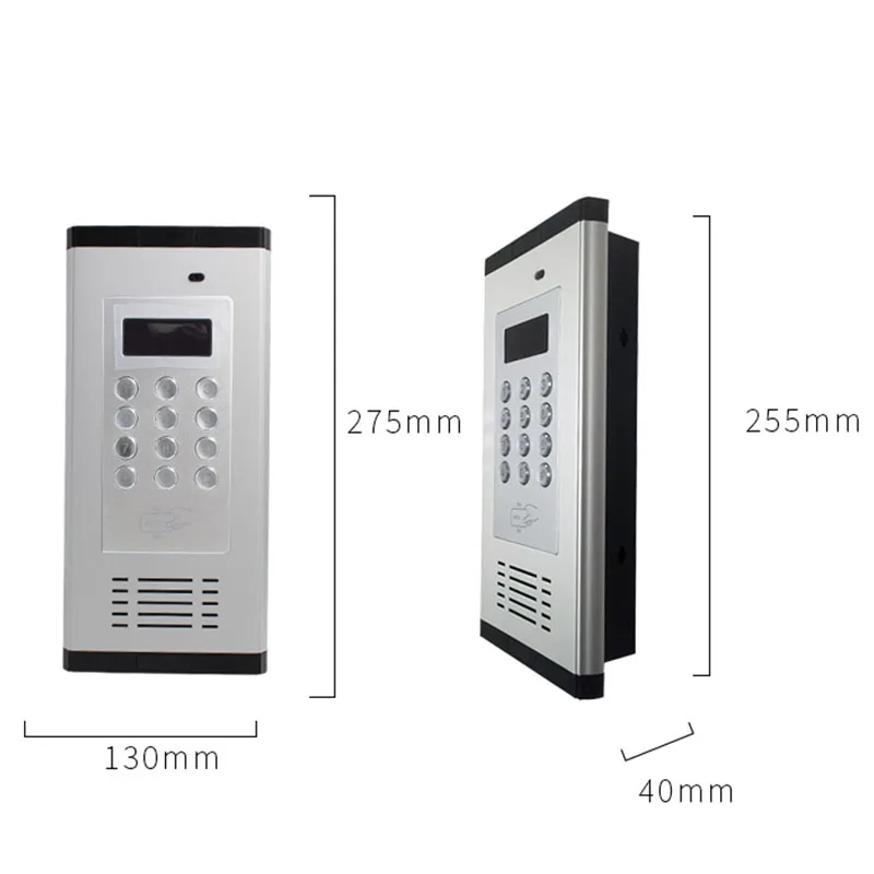 Smart Phone RFID Card GSM K6 Wireless 2G 3G 4G Apartment Intercom Access Control System