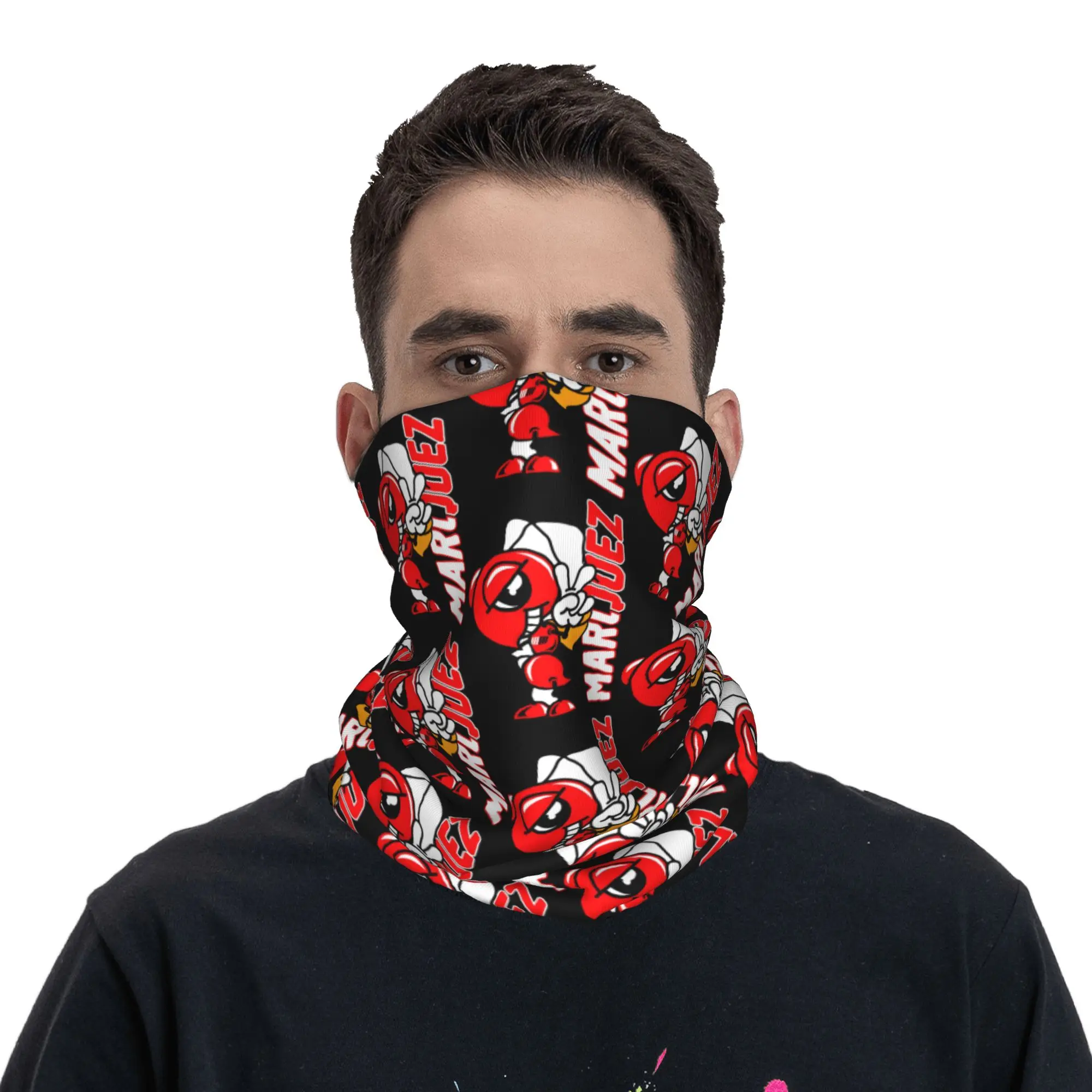 Custom M-Marced Motor 93 Bandana Neck Warmer Women Men Winter Ski Tube Scarf Gaiter Motorcycle Rider Face Cover