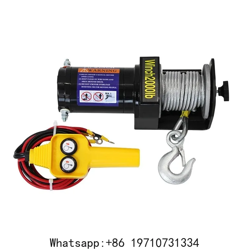 Automotive Self-Help Electric Hoist  Extractor   12V/24V Off-road Waterproofing Winch Car Mounted Mini Crane