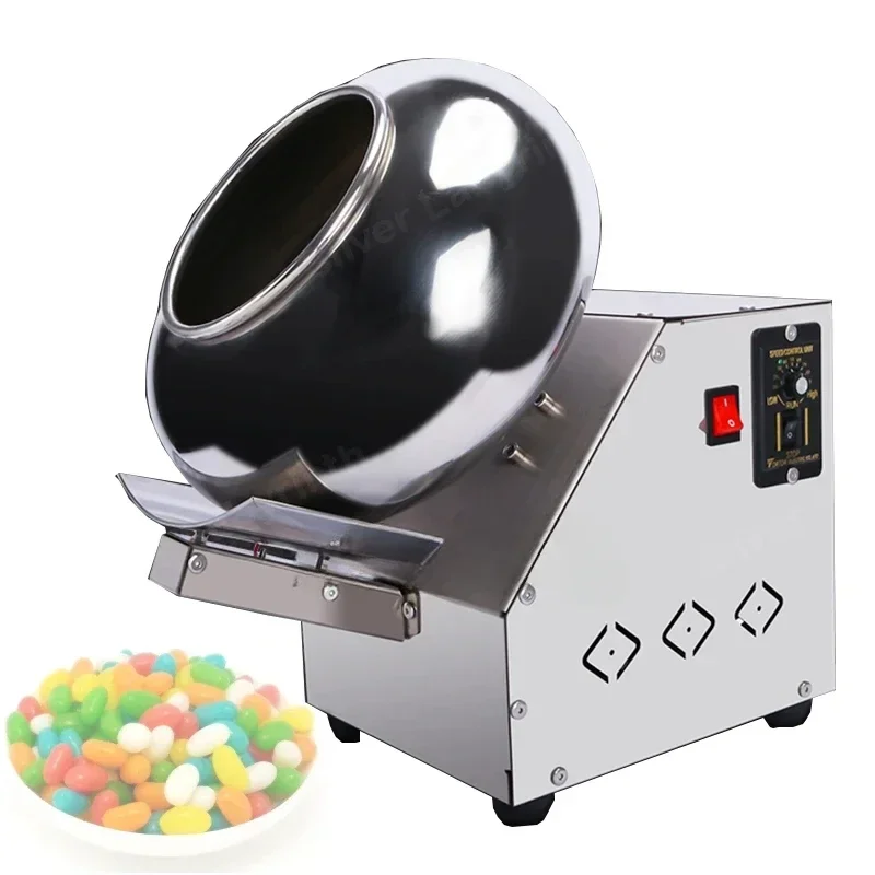 Chocolate Coating Pan Sugar Polishing Candy Snack Making Machines For Nuts Peanuts Sugar Candy Coating Machine