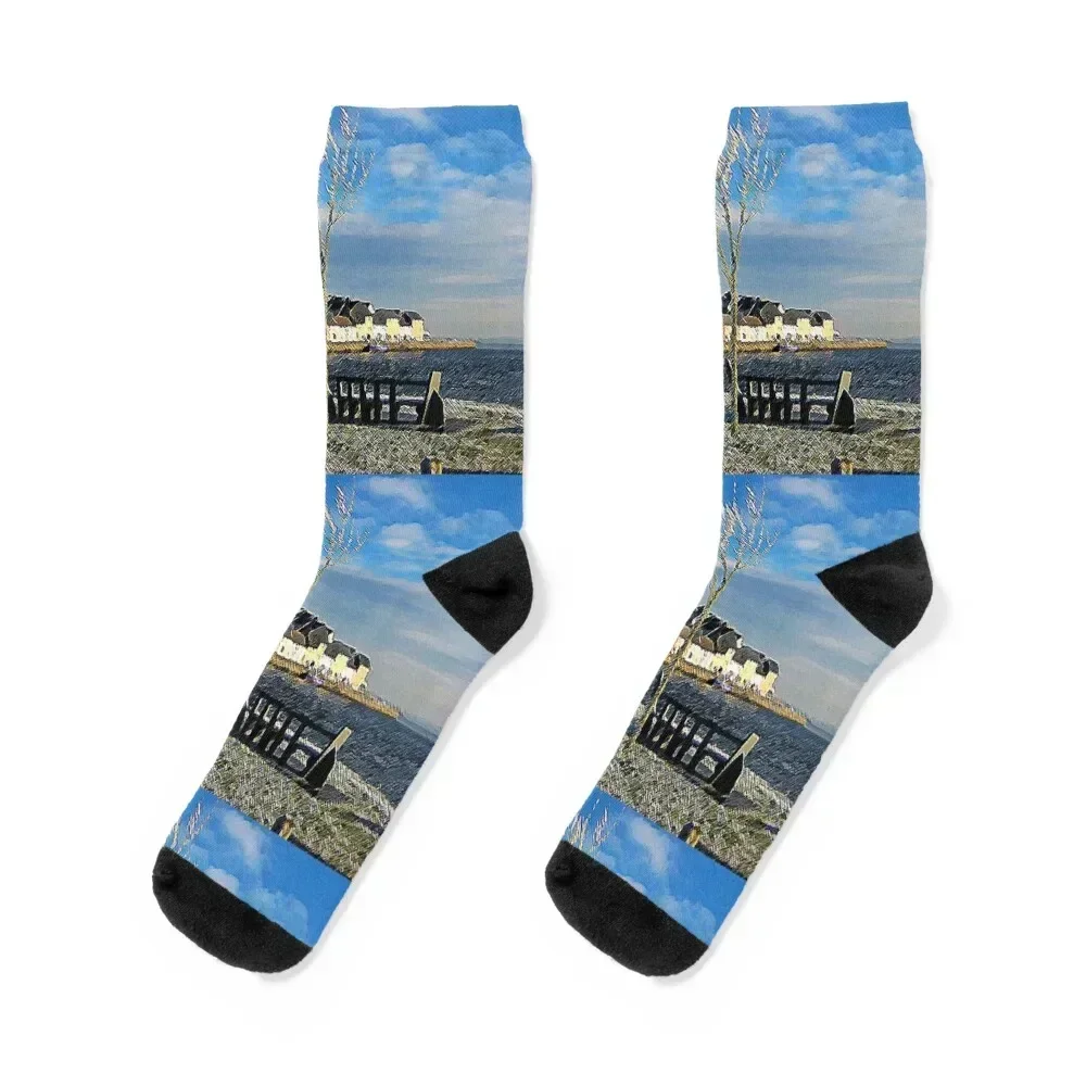 

Winter Frost Galway Ireland Socks hiking Soccer christmas gift new year Ladies Socks Men's