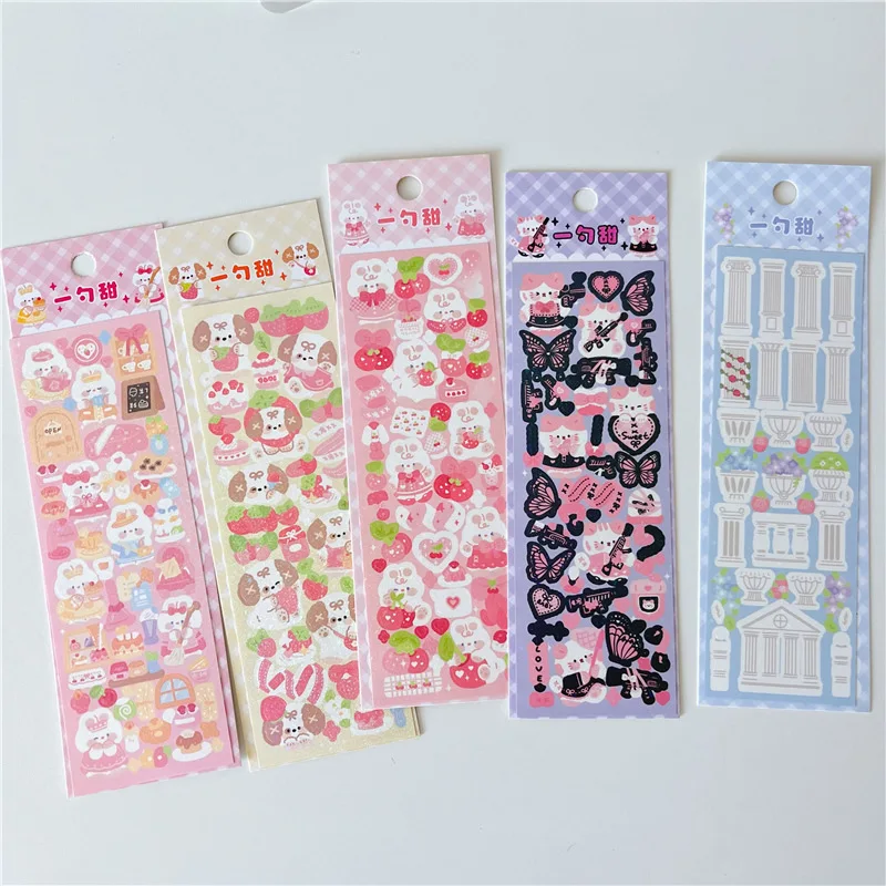 Sticker Decoration Cute Animal Goo Card Sticker Temple Goo Plate Goo Card Material Decoration Stationery Sticker