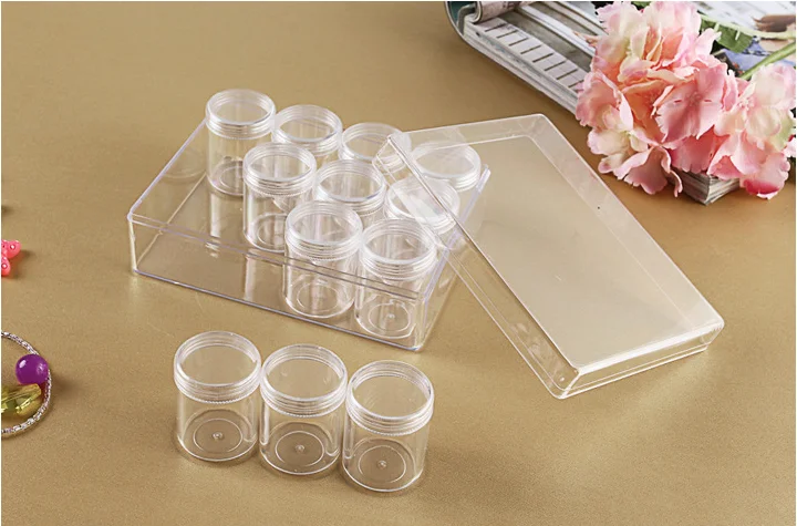 Diamond Painting Storage Box, Bead Organizer Box for Jewelry Beads Rings Charms Glitter Rhinestones