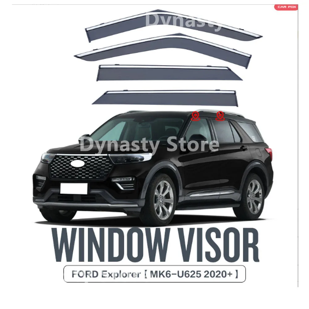 

Car Window Visor Waterproof Protect Sunny Rainy Shelter Auto External Accessory For FORD EXPLORER