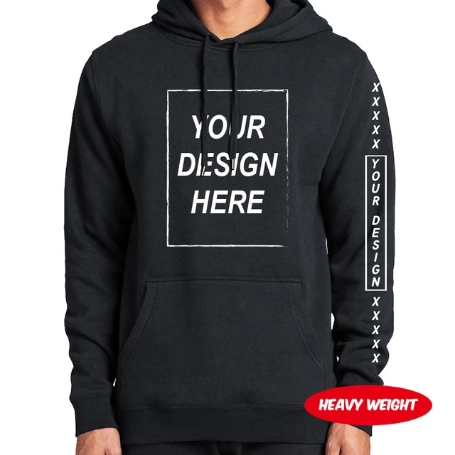 Custom hoodie with sleeve design sale