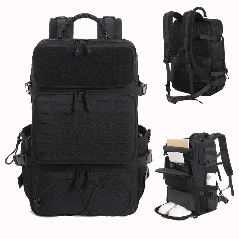 Men's Large Capacity Duffel Bag Modular Travel Gym Bag Multi Compartment Storage with Separate Shoe Compartment Outdoor Sports