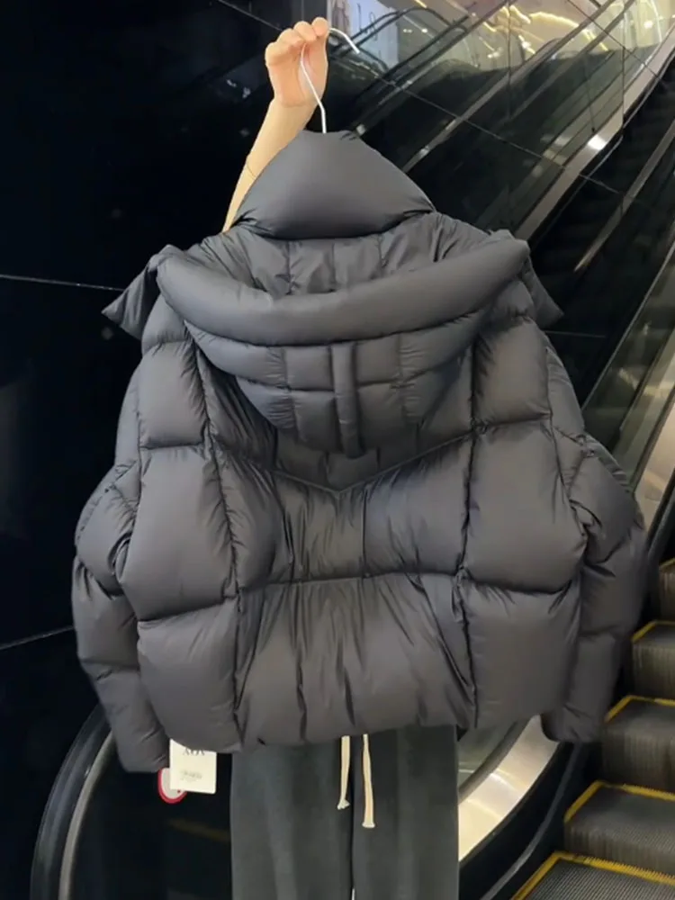 Einzigartiger ort Bla Damen Daunenjacke Koreanischer SLE-Brotmantel Thi Oberbekleidung Winter Faion Polyesterfaser Warmer Reißverschluss Clo...