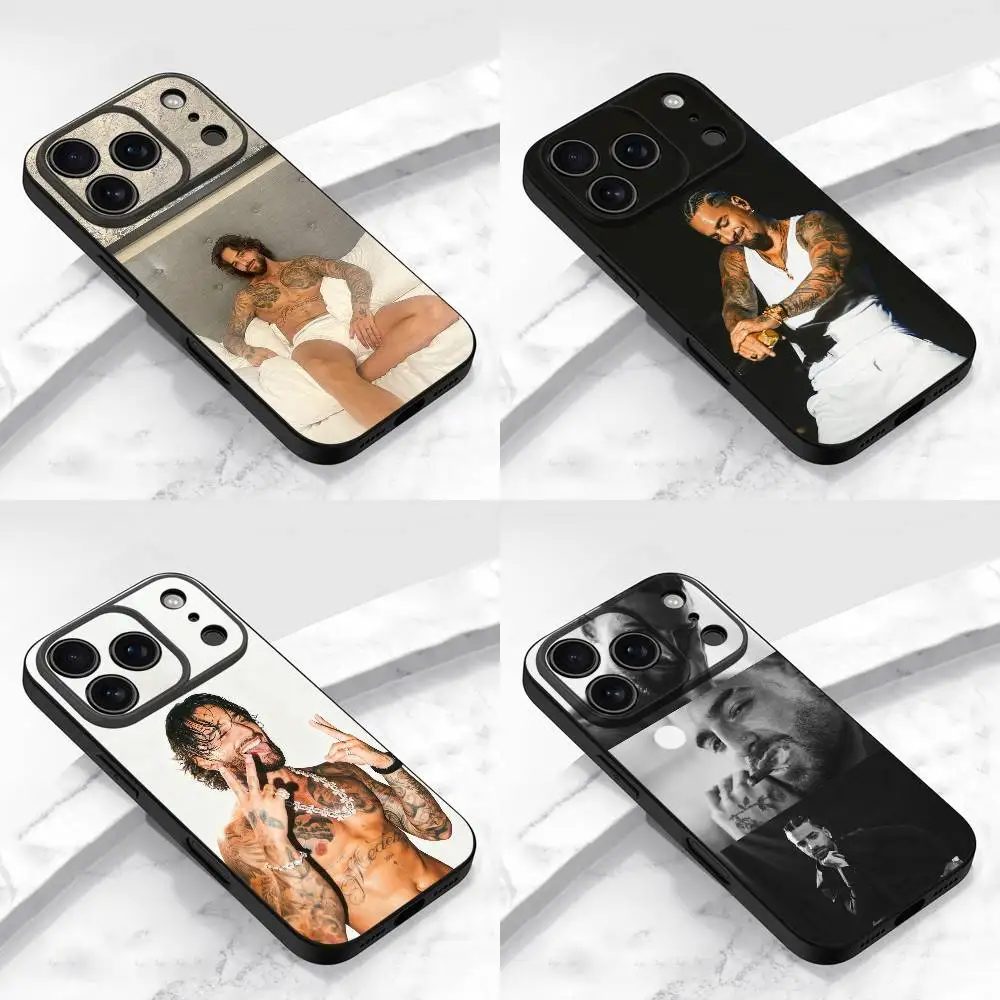 

Singer M-Maluma Phone Case For iPhone 13,16,11,14,17,12,15,Plus,E,Air,Pro,Max,Mini Protective Black Cover