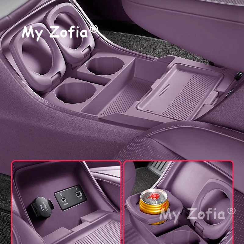 For Leapmotor B10 2025 2026 Car Armrest Under Storage Box Organizer Tray Card Coin Stowing Tidying Interior Storage Accessories