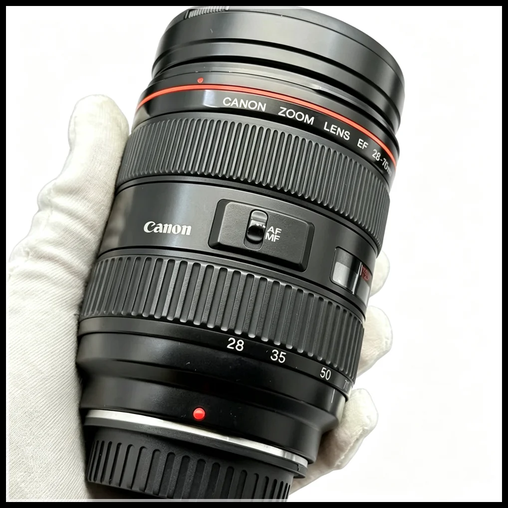 EF 28-70mm f2.8 L USM lens, red circle first generation, For Canon 5D 6D 1DX 600D EF mount, suitable for full frame DSLR