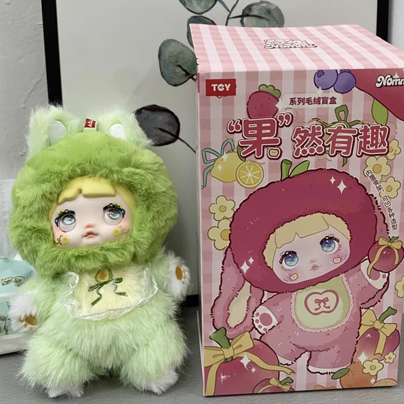

Nommi V3 Plushie Series Коллекционная игрушка Модная слепая коробка Виниловый дизайн лица Apple Happiness Theme Милая кукла для коллекционеров игрушек
