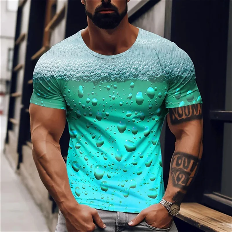 Beer 3D Printed T Shirt For Men Funny Casual Summer T-Shirts Streetwear Baggy Comfortable Top Men\'S Clothing Tees