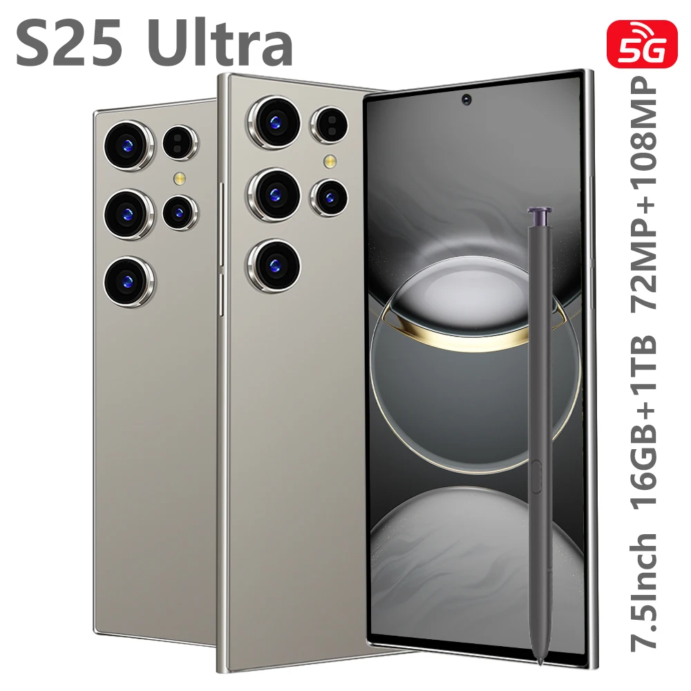حافظة حماية للكمبيوتر اللوحي لهاتف HOT S25 Ultra 7.3 بوصة HD الإصدار العالمي بطاقة ذكية مزدوجة أصلية بطارية 8000 مللي أمبير في الساعة للوجه 2025 Hot