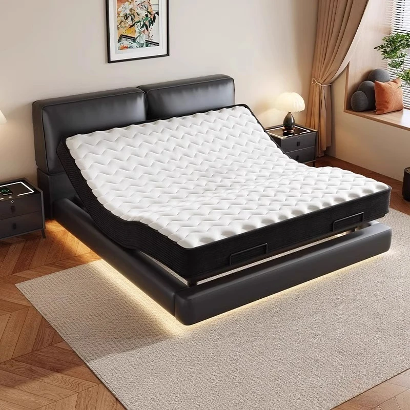 Customizable electric smart bed bedroom black technology multi-function lifting voice automatic electric bed