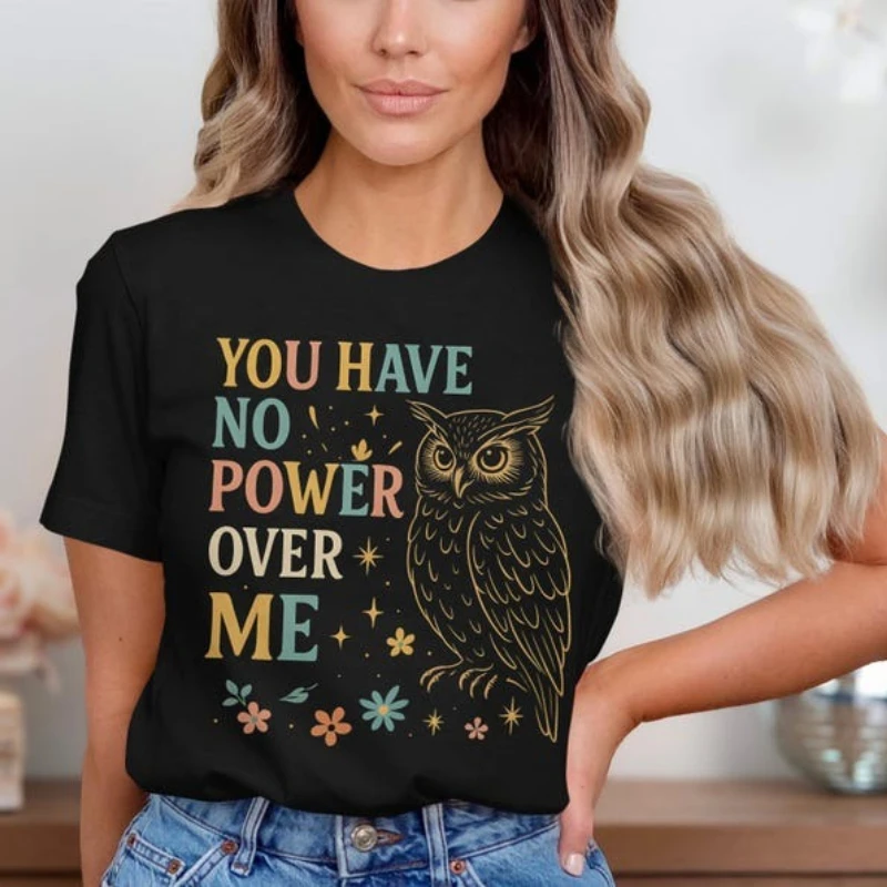 You-Have-No-Power-Over-Me-Mystical-Owl-Graphic-Empowering-Witchy-T-Shirts-Feminist-Cottagecore-Unisex-Tee-Moon-Magic-Vibes