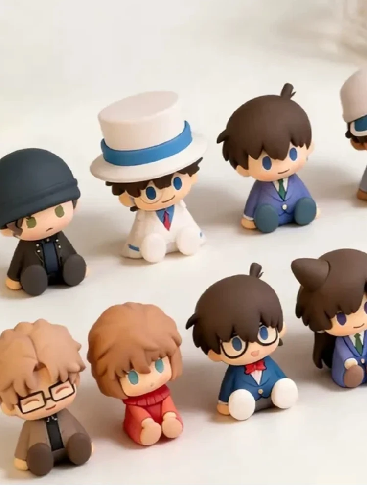 

Bandai Namco Detective Conan POTEPOTTE-R Blind Box Resin Dolls Classic Trendy Ornaments Desktop Decor For Anime Collectors