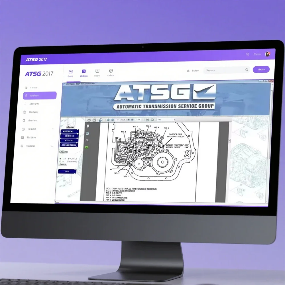 ATSG 2017 Automatic Transmission Service Group Vehicle Maintenance Diagnostic Tool Auto Repair Software for Cars