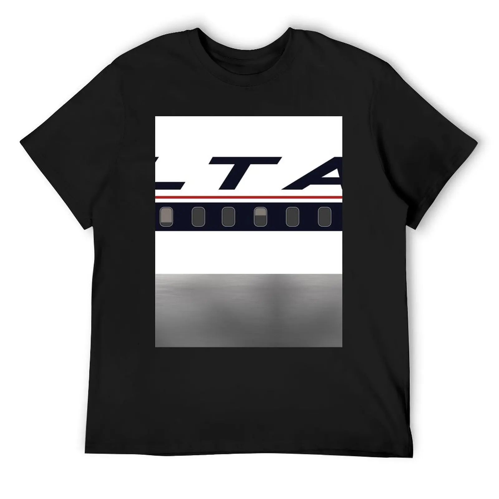 

Plane Tees - Delta Air Lines (Widget, 1980s) T-Shirt Short sleeve tee custom t shirt funny t shirts men