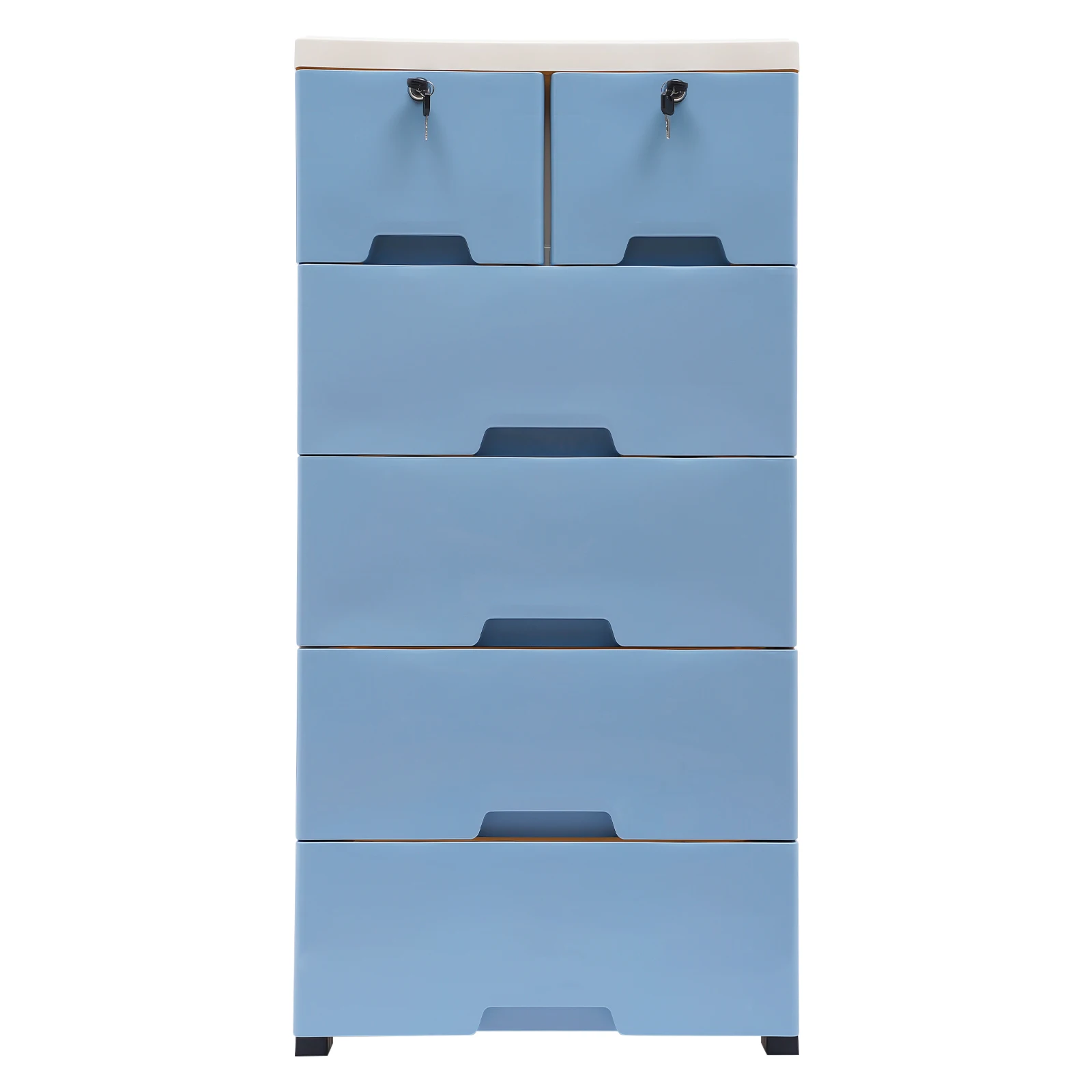 

Blue Closet 6 Drawer Plastic Dresser Storage Tower Closet Organizer Unit Home Office Bedroom