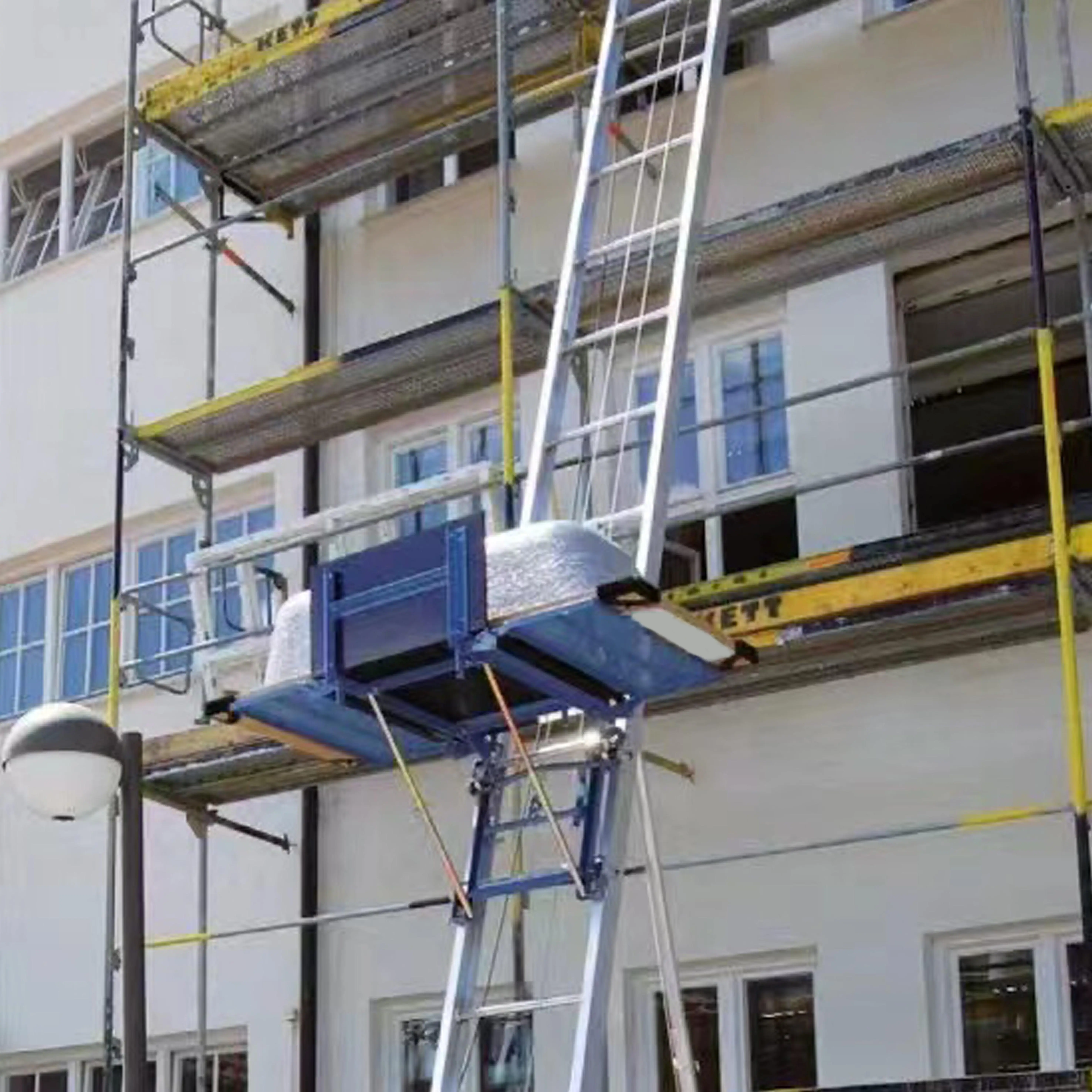 Construction Electric Small Hoist Lifts Solar Panel Ladder Lift Equipment for PV Panel Roof Lifting