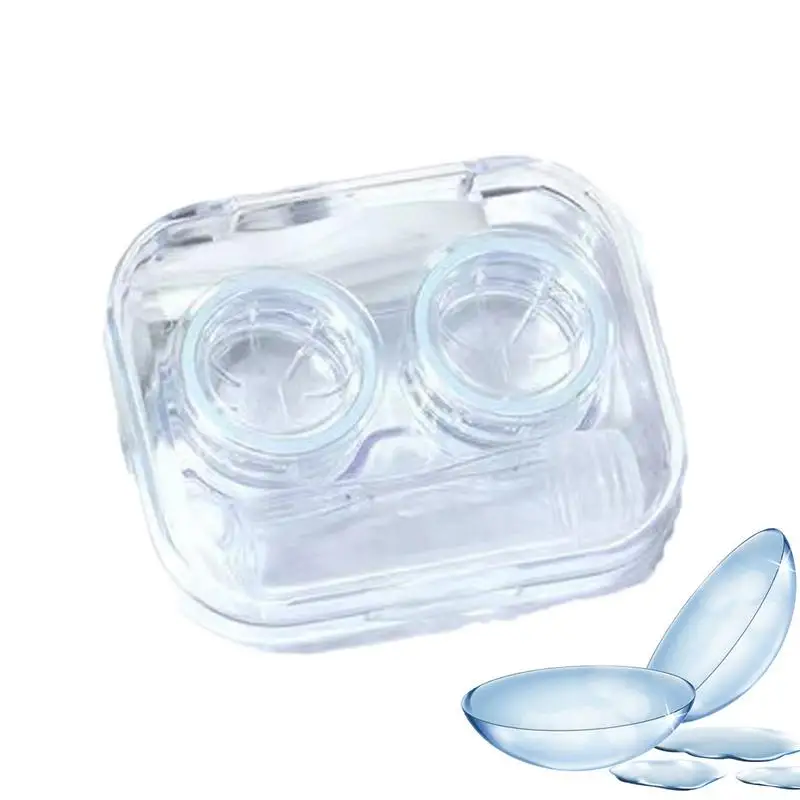 Contact Lens Case Mini Contact Lens Case Kit Transparent Contact Lens Organizer For Home Dormitory Travel Business Trip