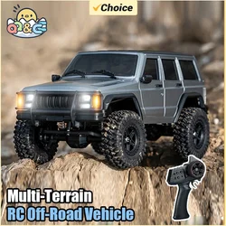 RC Car Simulation Multi-Terrain 4WD Off-Road Vehicle 2.4G Simulating Car Light Design Climbing Crawler Truck Toys for Boys Gift