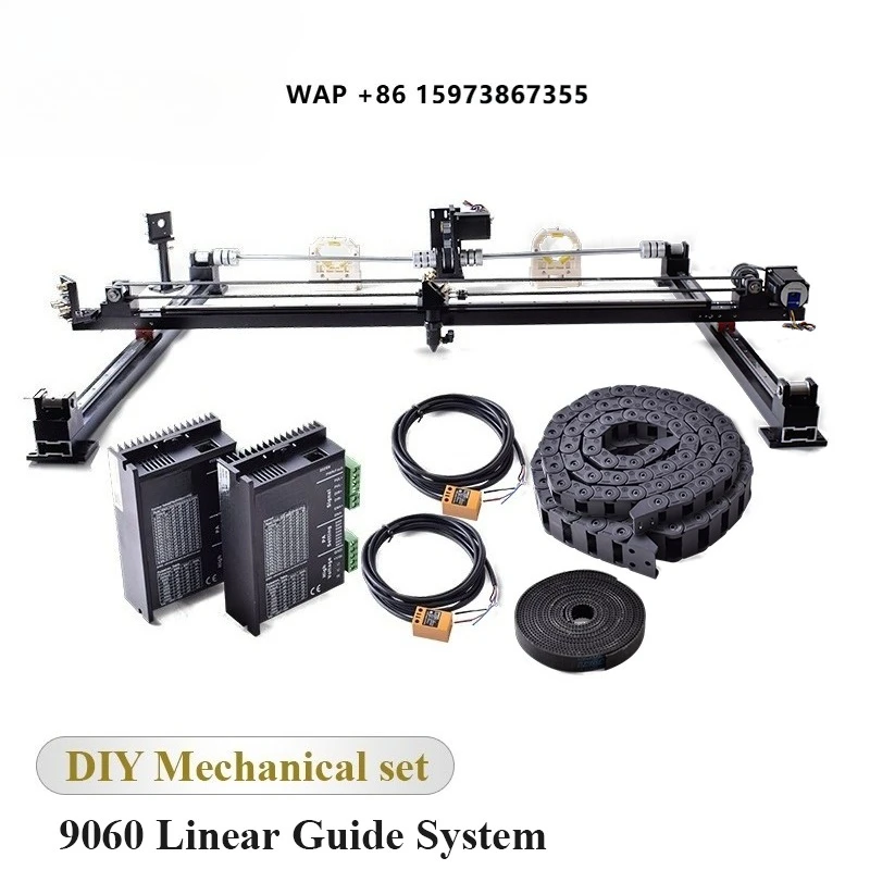 

Startnow Mechanical Parts Set CO2 900mm*600mm With Driver System XY Axis Single Head Kits DIY CO2 Metal Parts