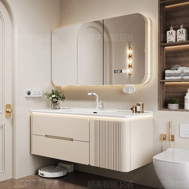 

Room Decor Beauty Bathroom Cabinet Vintage Simple Large Size Interior Creative Luxury Cupboard Wooden Vestidores Home Furniture