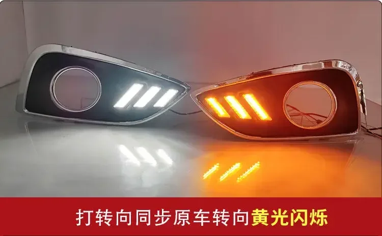 DRL For Hyundai IX35 2010 2011 2012 Car Led Daytime Running Light Front Fog Lamp Modification Dynamic Turn Signal Accessories detail image 6
