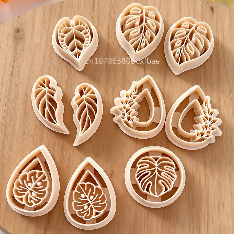 Tropical Leaf Clay Cutter Set 3