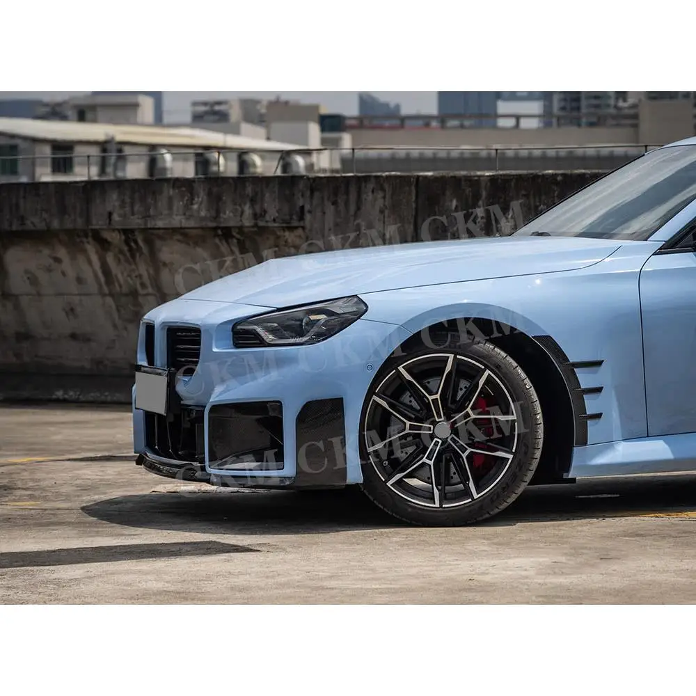 

Передний бампер из углеродного волокна, боковая накладка на вентиляционное отверстие, впускной сплиттер, комплекты крыльев для BMW 2 серии M2 G87 2023 + автомобильные аксессуары